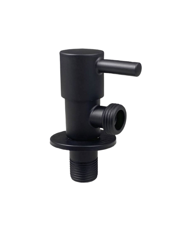 ANGLE VALVE PIN TYPE BLACK
