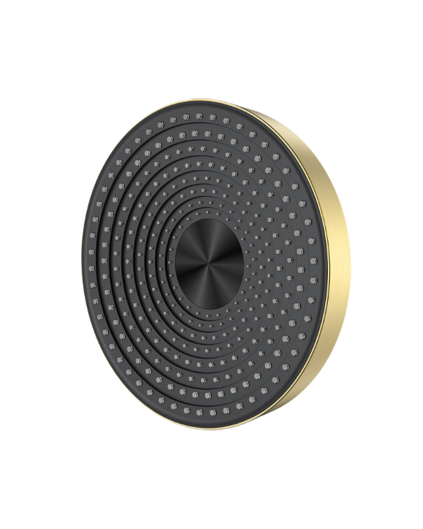 BRUSHED BRASS SHOWER HEAD - ROUND