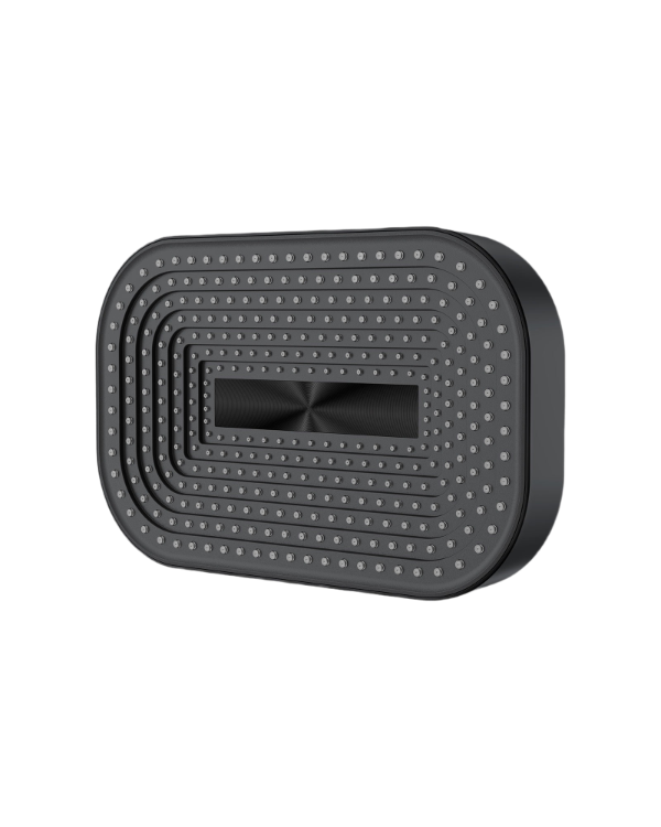 LUXUS BLACK SHOWER HEAD - SQUARED