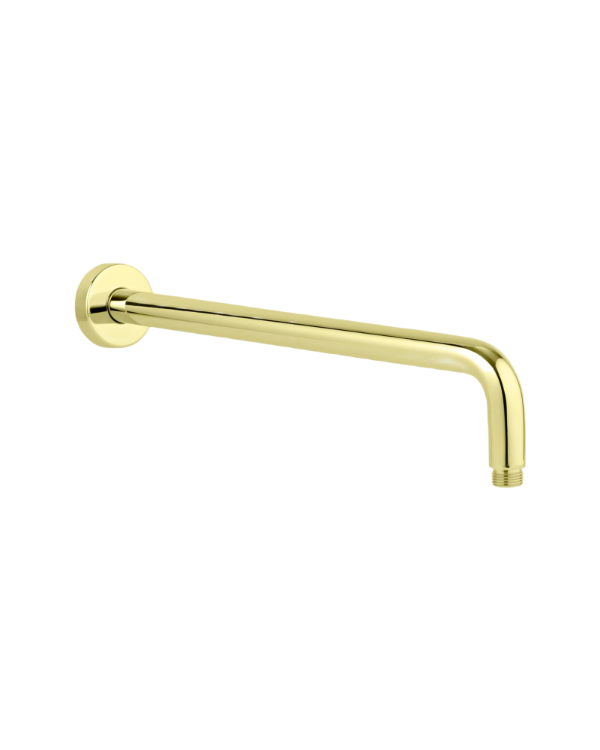 SHOWER ARM ROUND BRUSHED BRASS