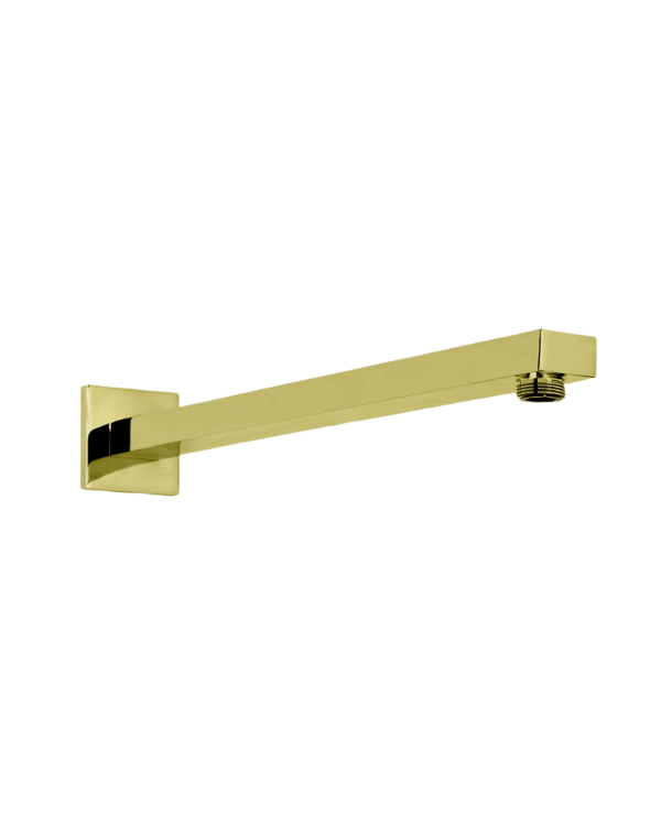SHOWER ARM SQUARE BRUSHED BRASS